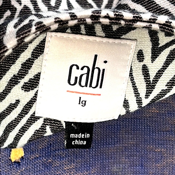 CAbi Zebra Print Tunic Blazer Size Large - Picture 12 of 13